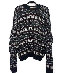 Vintage Resolute Bay Men’s Nordic Acrylic Blend Pullover Sweater in Size XXL